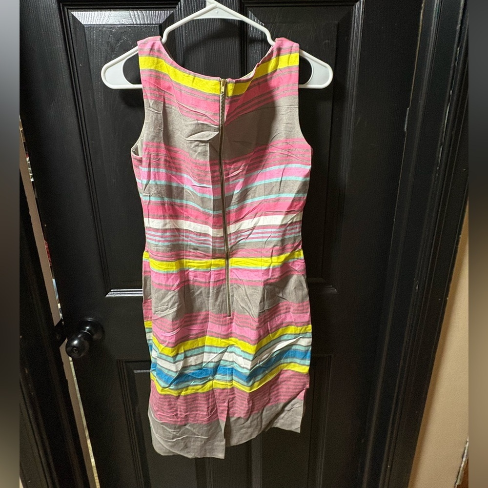 Tahari Multicolor Striped Dress